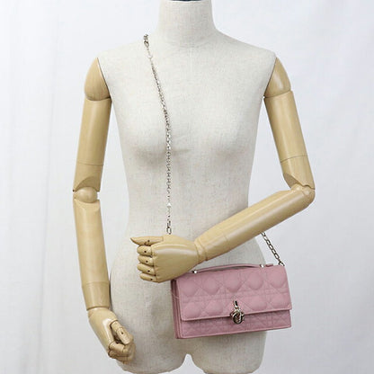 二手 Dior 斜挎单肩包 女士品牌 Dior My Dior 2WAY 迷你包 粉色包 USDCD103544011