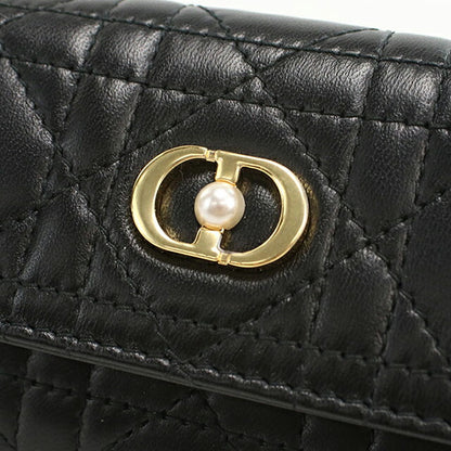 中古 ディオール 二折財布 レディース ブランド Dior ディオール ジョリー GLYCINE ウォレット S3102UNJB_M900 ブラック 財布 USDCD103593011