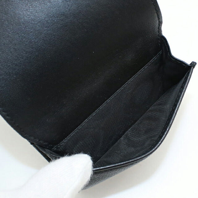中古 ディオール 三つ折り財布 レディース ブランド Dior ディオール カロ ブラック 財布 USDCD103699011