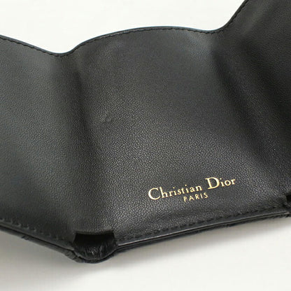 中古 ディオール 三つ折り財布 レディース ブランド Dior ディオール カロ ブラック 財布 USDCD103699011