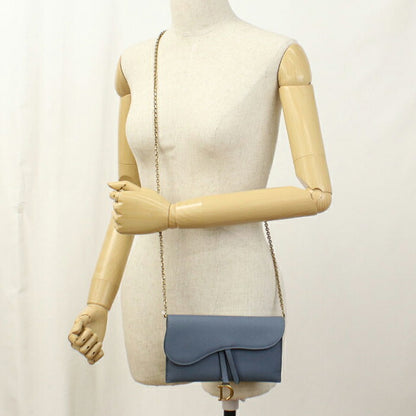 中古 ディオール チェーンウォレット レディース ブランド Dior サドル ブルー 財布 USDCD103827011