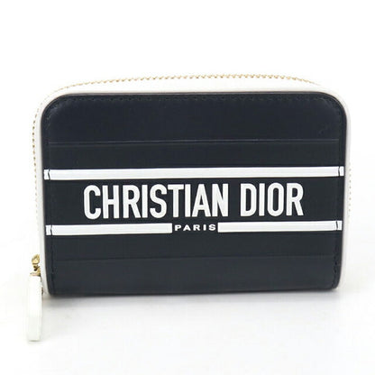二手 Dior 零钱包女式品牌 Dior VIBE 零钱包皮革海军蓝钱包 USDCD103979011