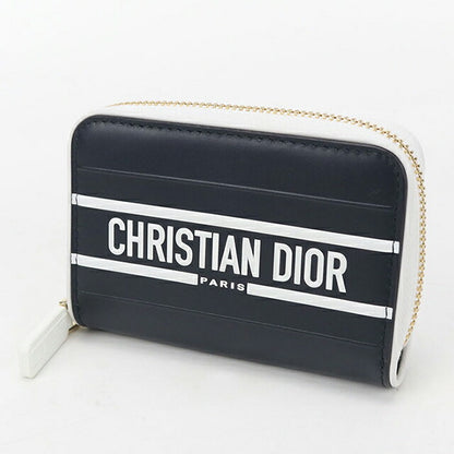 二手 Dior 零钱包女式品牌 Dior VIBE 零钱包皮革海军蓝钱包 USDCD103979011