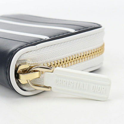 二手 Dior 零钱包女式品牌 Dior VIBE 零钱包皮革海军蓝钱包 USDCD103979011