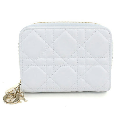 中古 ディオール 二つ折り財布 レディース ブランド Dior レディディオール スカーレット ウォレット ブルー 財布 USDCD104006011