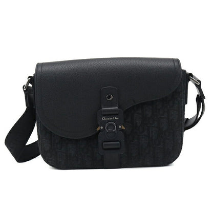 中古 ディオール ショルダーバッグ メンズ ブランド Dior サドル メッセンジャーバッグ スモール 1ADPO049YKS_H00N ブラック バッグ USDCD104250011