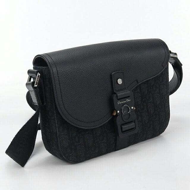 中古 ディオール ショルダーバッグ メンズ ブランド Dior サドル メッセンジャーバッグ スモール 1ADPO049YKS_H00N ブラック バッグ USDCD104250011