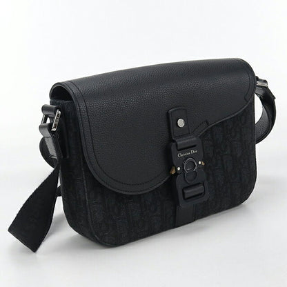 中古 ディオール ショルダーバッグ メンズ ブランド Dior サドル メッセンジャーバッグ スモール 1ADPO049YKS_H00N ブラック バッグ USDCD104250011