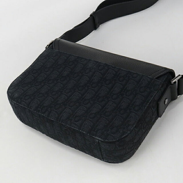 中古 ディオール ショルダーバッグ メンズ ブランド Dior サドル メッセンジャーバッグ スモール 1ADPO049YKS_H00N ブラック バッグ USDCD104250011