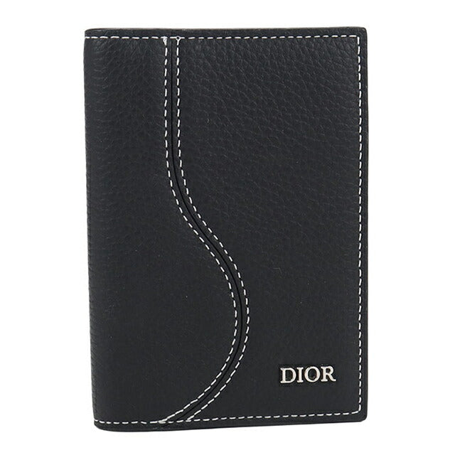 中古 ディオール カードケース メンズ ブランド Dior サドル 2つ折り