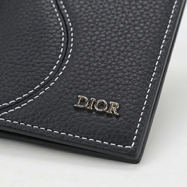 中古 ディオール カードケース メンズ ブランド Dior サドル 2つ折り