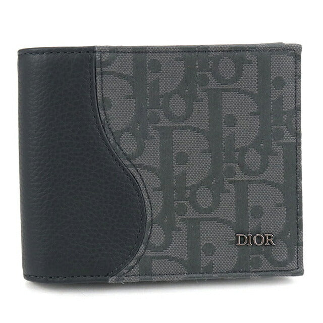 中古 ディオール 二折財布 メンズ ブランド Dior サドル 2つ折り