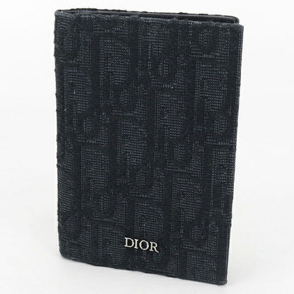 中古 ディオール カードケース メンズ ブランド Dior ディオールオブリーク 2つ折りカードホルダー 2ESCH138YSE ブラック 財布 USDCD104699011