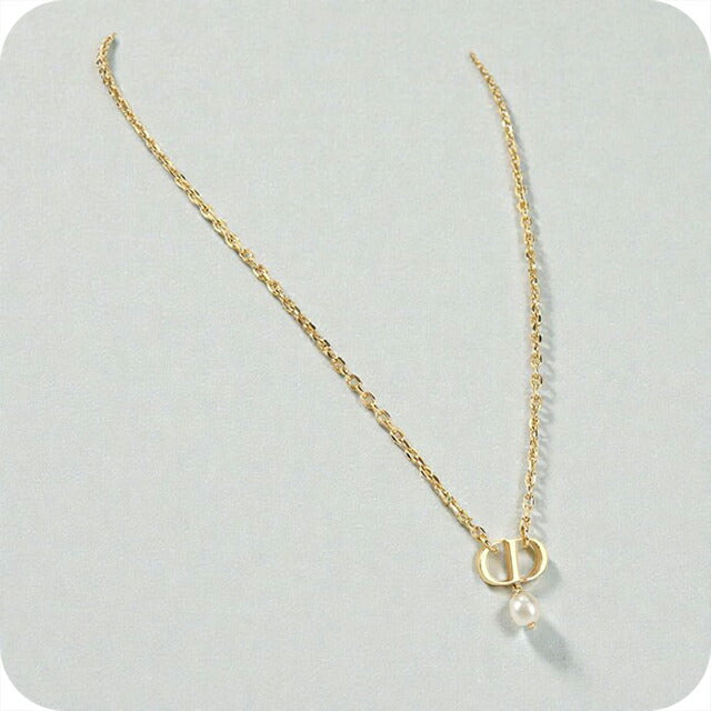 中古 ディオール ネックレス レディース ブランド Dior プチCD N1390PTCRS ゴールド アクセサリー USDCD104702011