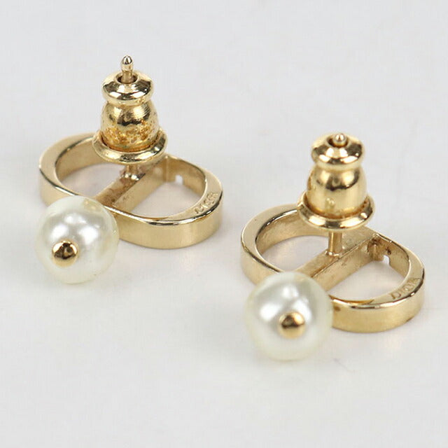 中古 ディオール ピアス レディース ブランド Dior petit CD プチＣＤ E1520PTCRS ゴールド アクセサリー USDCD104709011