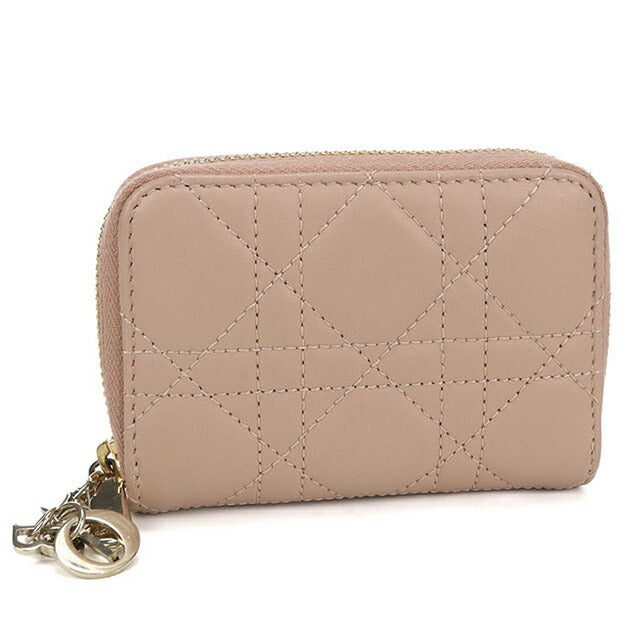 二手 Dior 零钱包 女士品牌 Dior Lady Dior 零钱包粉色钱包 USDCD104834011