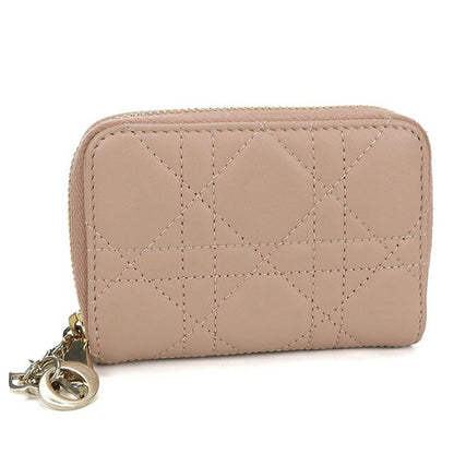 二手 Dior 零钱包 女士品牌 Dior Lady Dior 零钱包粉色钱包 USDCD104834011