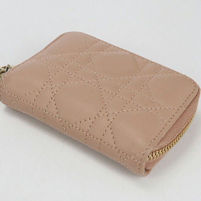 二手 Dior 零钱包 女士品牌 Dior Lady Dior 零钱包粉色钱包 USDCD104834011