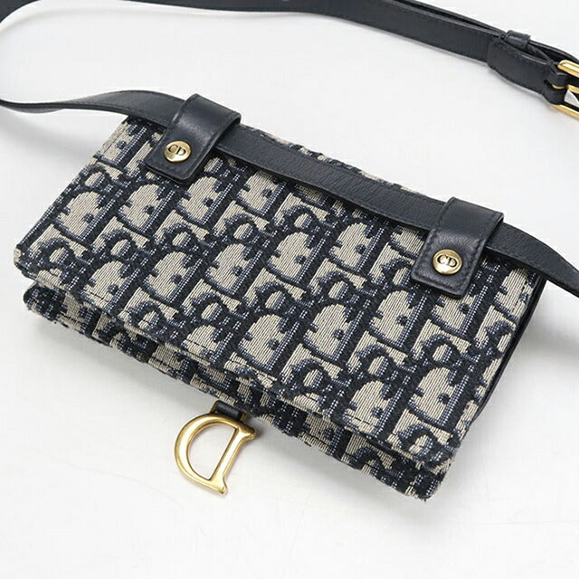 中古 ディオール ウエストバッグ レディース ブランド Dior サドル ベルトポーチ S5619CTZQ M928 ネイビー バッグ USDCD105004011