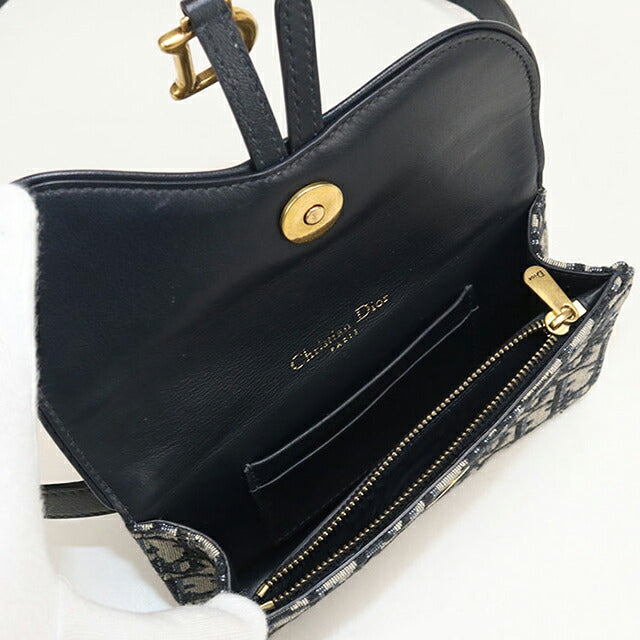 中古 ディオール ウエストバッグ レディース ブランド Dior サドル ベルトポーチ S5619CTZQ M928 ネイビー バッグ USDCD105004011