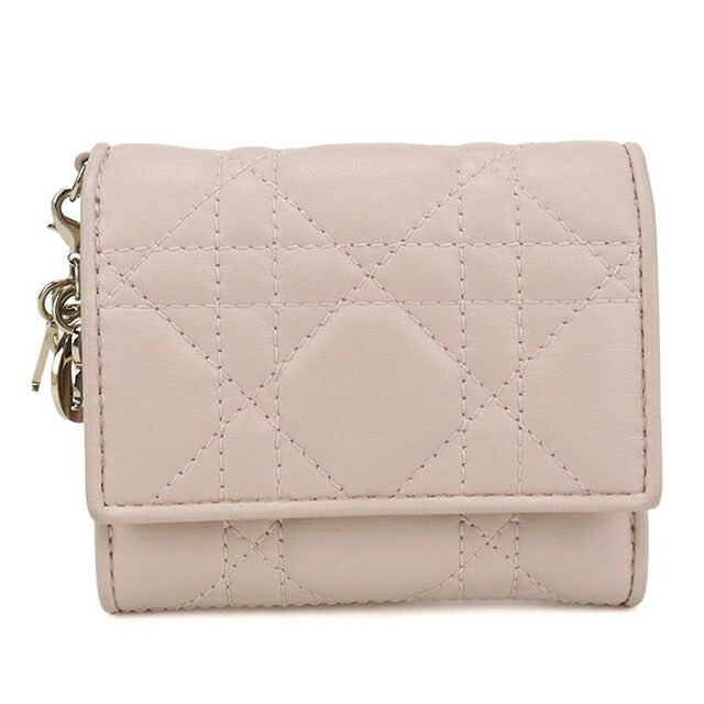 Used Dior Trifold Wallet Ladies Brand Dior Lady Dior Lotus Wallet S0181ONMJ Pink Wallet USDCD105066011