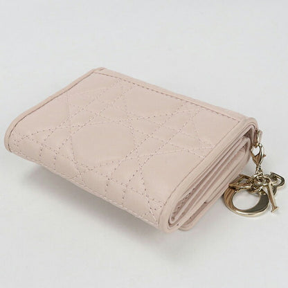 Used Dior Trifold Wallet Ladies Brand Dior Lady Dior Lotus Wallet S0181ONMJ Pink Wallet USDCD105066011