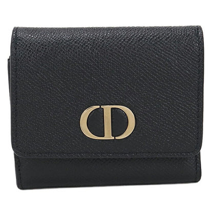 Used Dior tri-fold wallet ladies brand Dior black wallet USDCD105430011