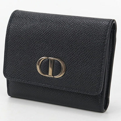 Used Dior tri-fold wallet ladies brand Dior black wallet USDCD105430011