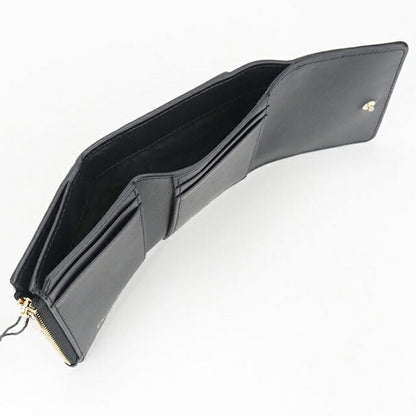 Used Dior tri-fold wallet ladies brand Dior black wallet USDCD105430011