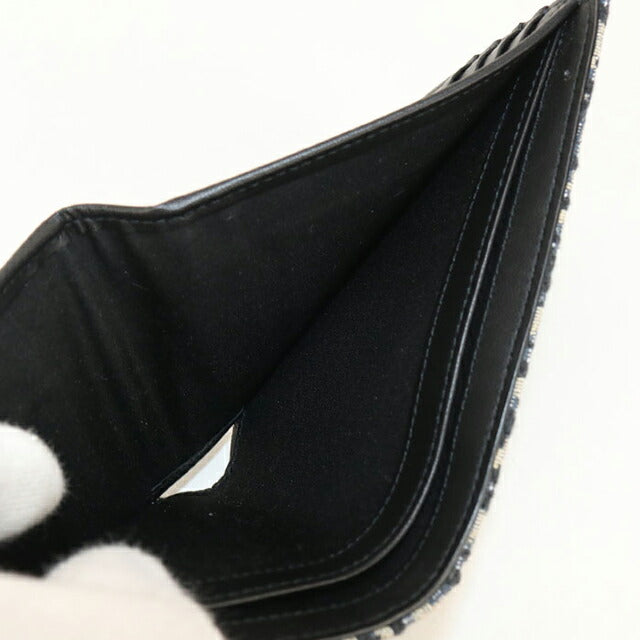 中古 ディオール 二折財布 メンズ ブランド Dior ディオールオブリーク