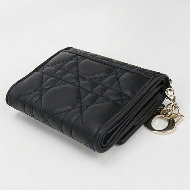 中古 ディオール 三折財布 レディース ブランド Dior レディディオール