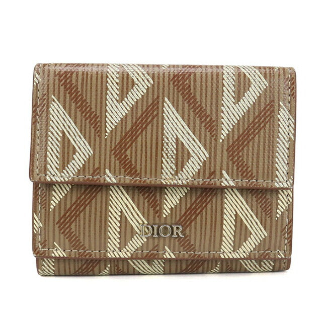 Used Dior tri-fold wallet men&