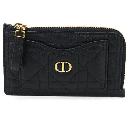 二手 Dior 零钱包女士品牌 Dior Dior Caro 拉链卡包黑色钱包 USDCD105641011