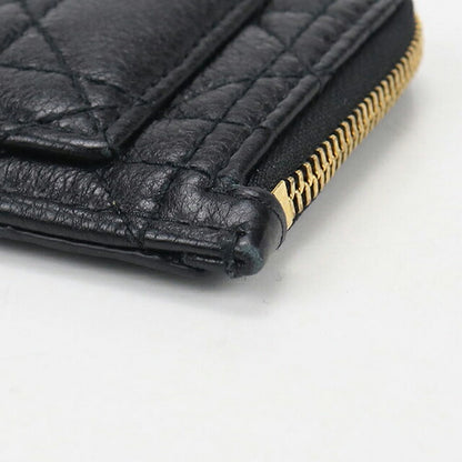 二手 Dior 零钱包女士品牌 Dior Dior Caro 拉链卡包黑色钱包 USDCD105641011