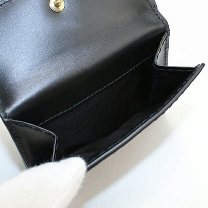 Used Dior tri-fold wallet ladies brand Dior black wallet USDCD105889011