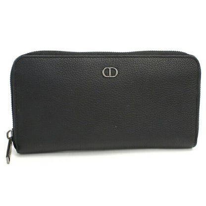 Used Dior long wallet round zipper men&