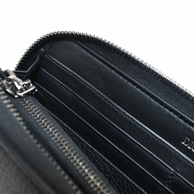 Used Dior long wallet round zipper men&