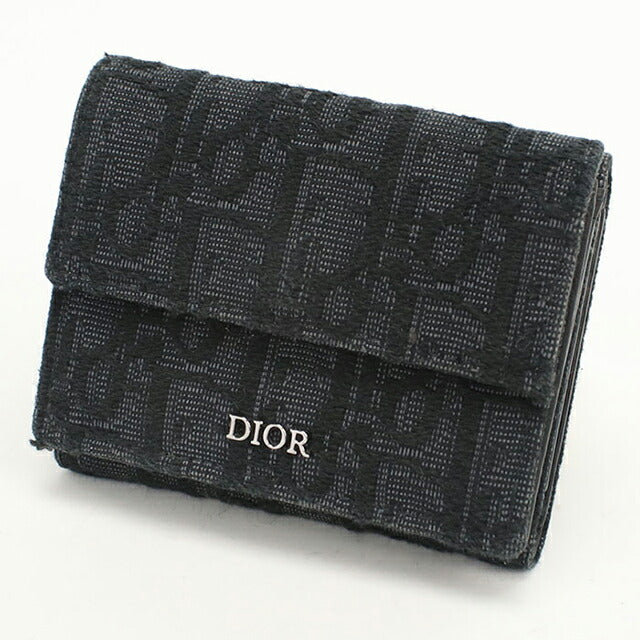 中古 ディオール 三つ折り財布 メンズ ブランド Dior ディオール