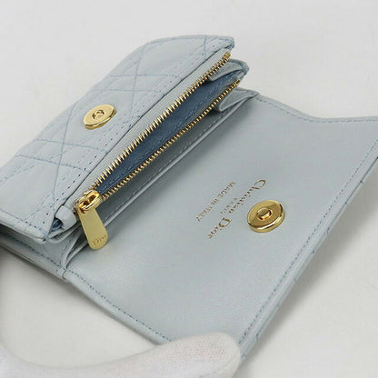 二手 Dior 双折钱包 女士品牌 Dior Dior Jolie Glycine 钱包 蓝色钱包 USDCD106474011