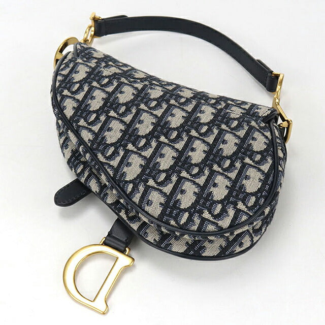 中古 ディオール ハンドバッグ レディース ブランド Dior サドル ネイビー USDCD106482011
