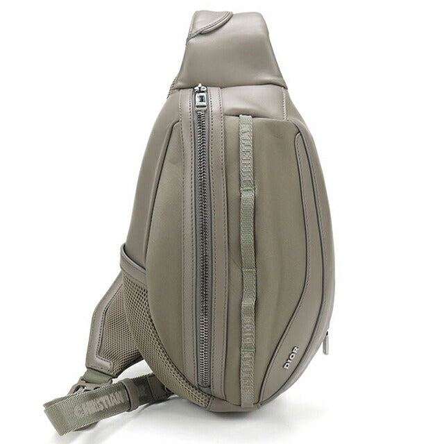 中古 ディオール ボディバッグ メンズ ブランド Dior ディオール スカラベ グレー USDCD106583011