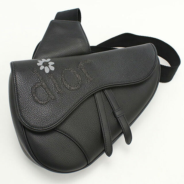 中古 ディオール ボディバッグ メンズ ブランド Dior サドル レザー