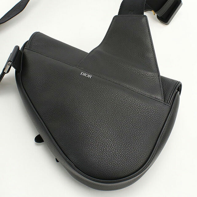 中古 ディオール ボディバッグ メンズ ブランド Dior サドル レザー