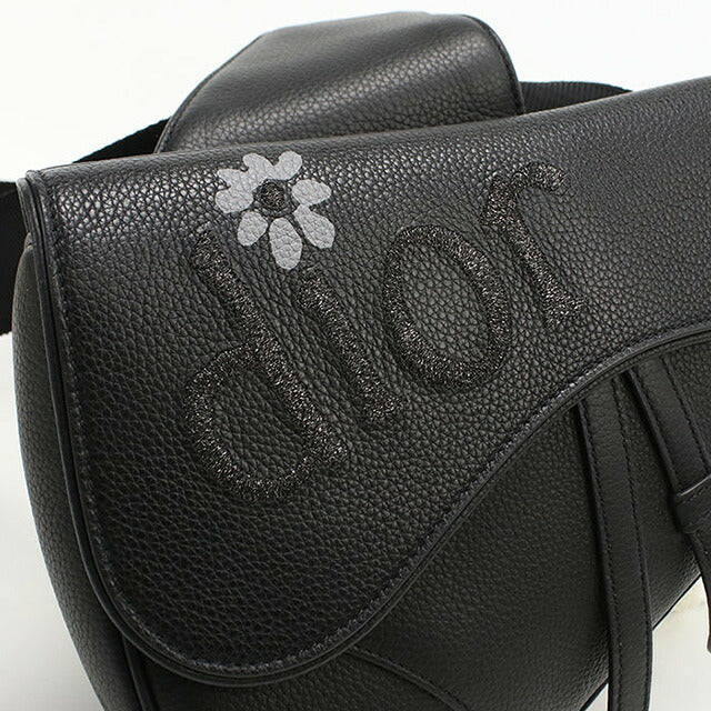中古 ディオール ボディバッグ メンズ ブランド Dior サドル レザー