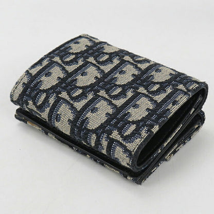 二手 Dior Trifold 钱包 女士品牌 Dior Dior Oblique Trifold 钱包 海军蓝钱包 USDCD106627011