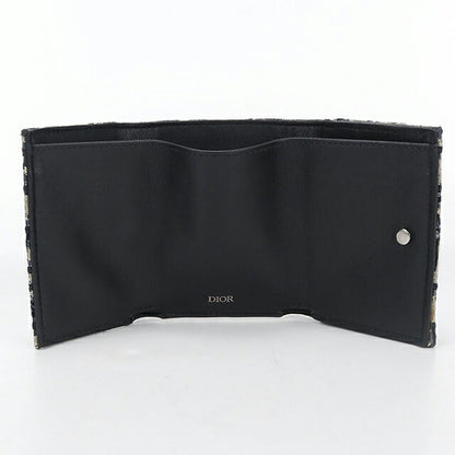 二手 Dior Trifold 钱包 女士品牌 Dior Dior Oblique Trifold 钱包 海军蓝钱包 USDCD106627011