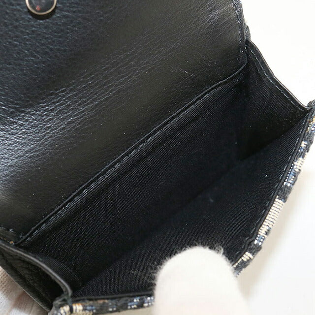 二手 Dior Trifold 钱包 女士品牌 Dior Dior Oblique Trifold 钱包 海军蓝钱包 USDCD106627011