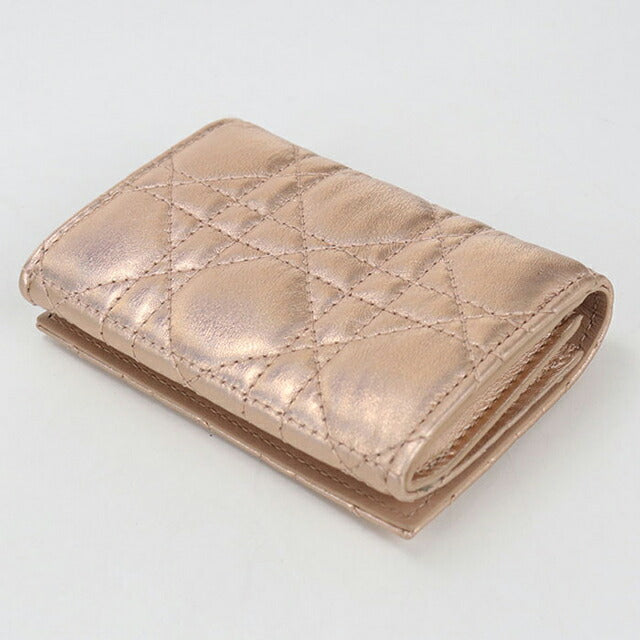 二手 Dior 双折钱包 女士品牌 Dior Dior Caro Glycine 钱包 粉色钱包 USDCD106628011