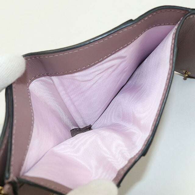 二手 Dior 三折钱包 女士品牌 Dior 马鞍莲花钱包 紫色钱包 USDCD106780011