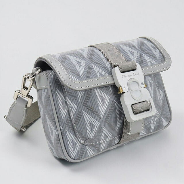 中古 ディオール ショルダーバッグ メンズ ブランド Dior CDダイヤモンド グレー バッグ USDCD106877011